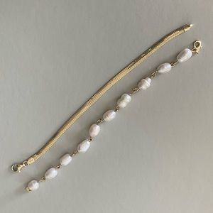 Real gold bracelets size 6.5”